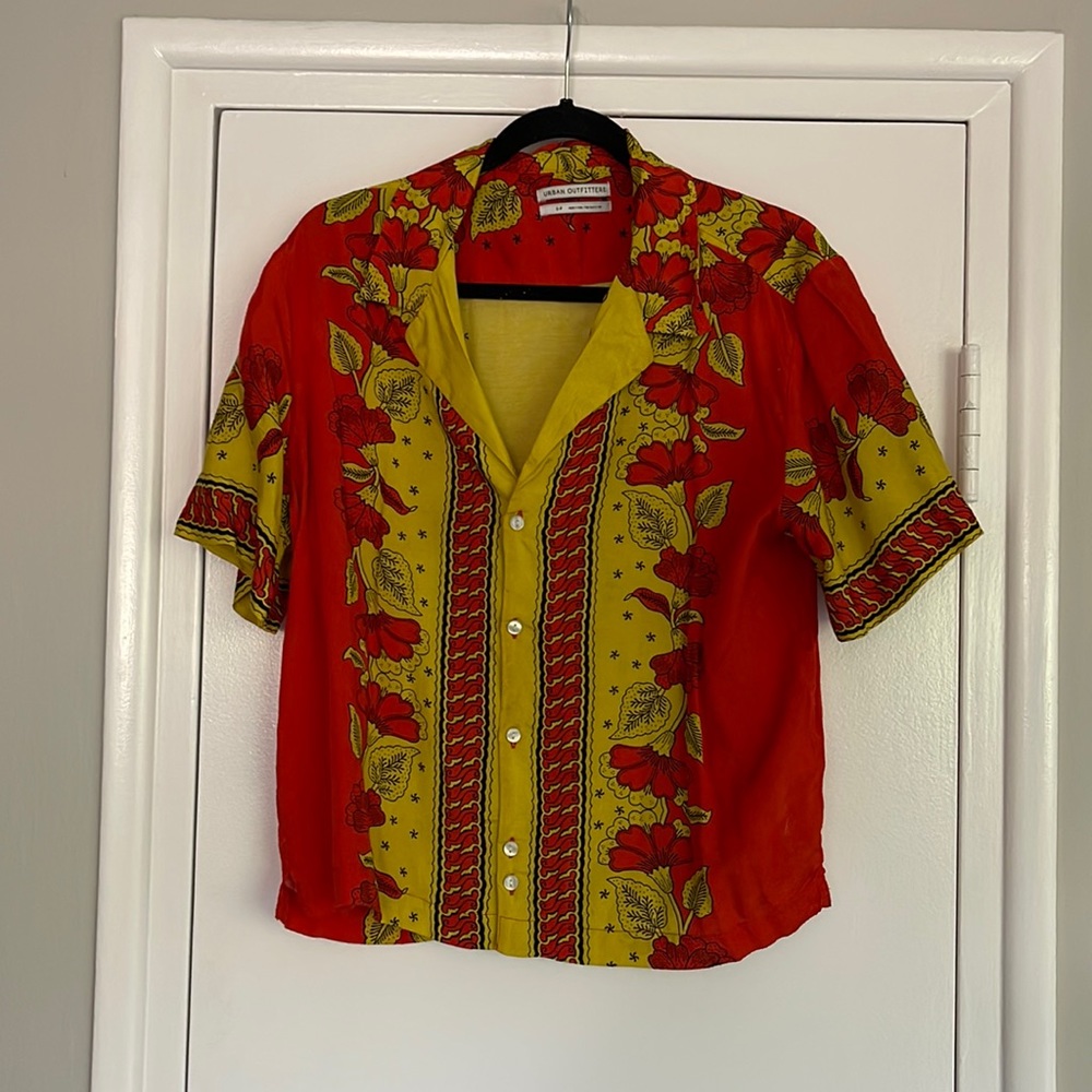 Silk urban outfitters button up